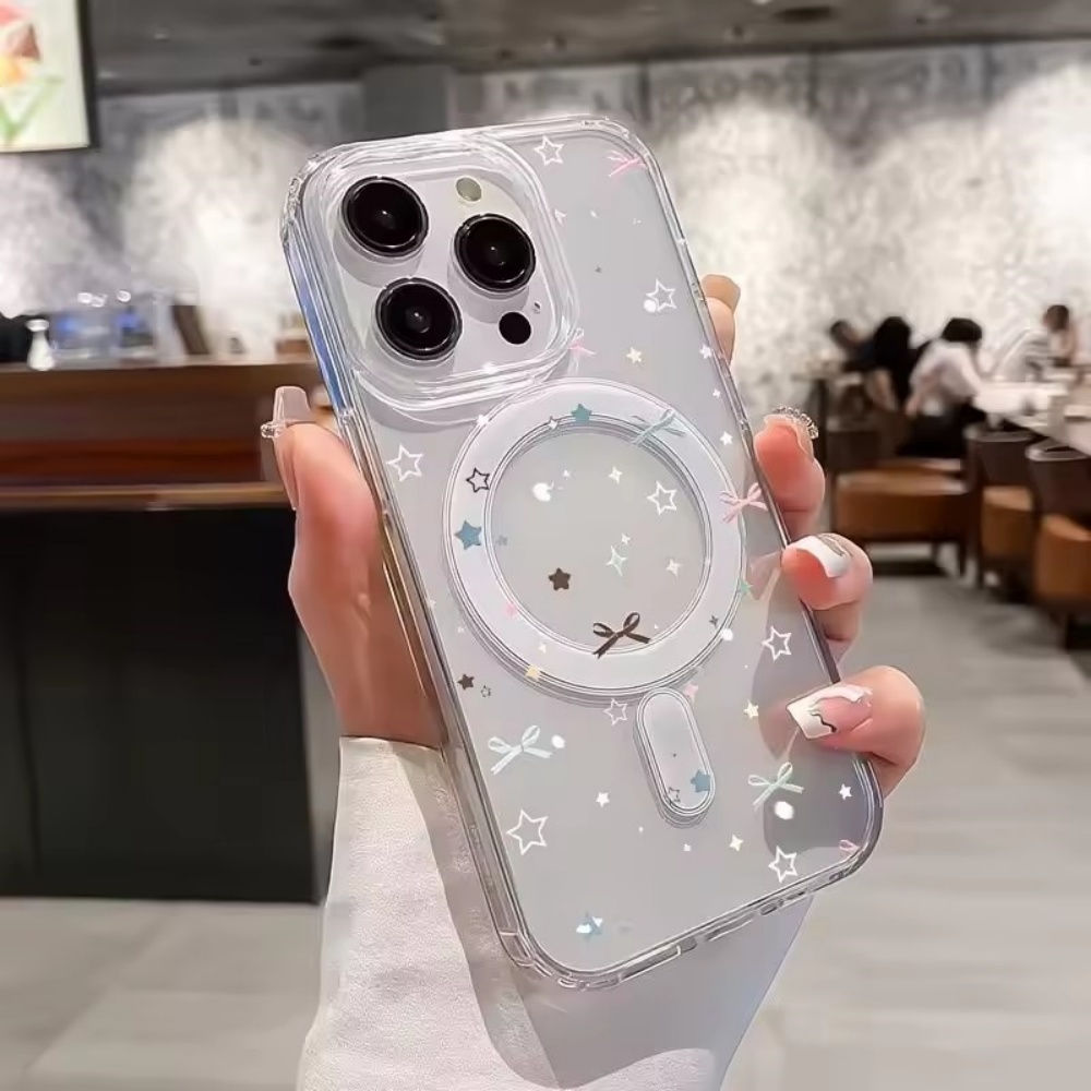 Clear Shockproof Bumper Case - Sterrenboog Print Transparante Telefoonhoesje voor iPhone