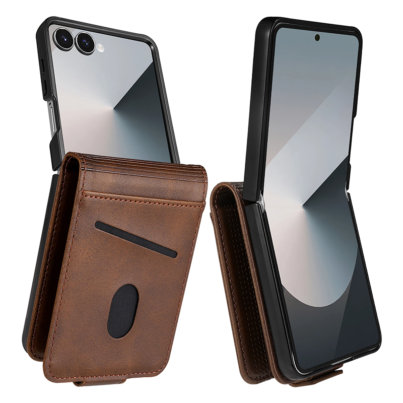 Leather Wallet Card Holder Phone Cover - Leren Kaarthouder Portemonnee Telefoonhoesje voor Samsung