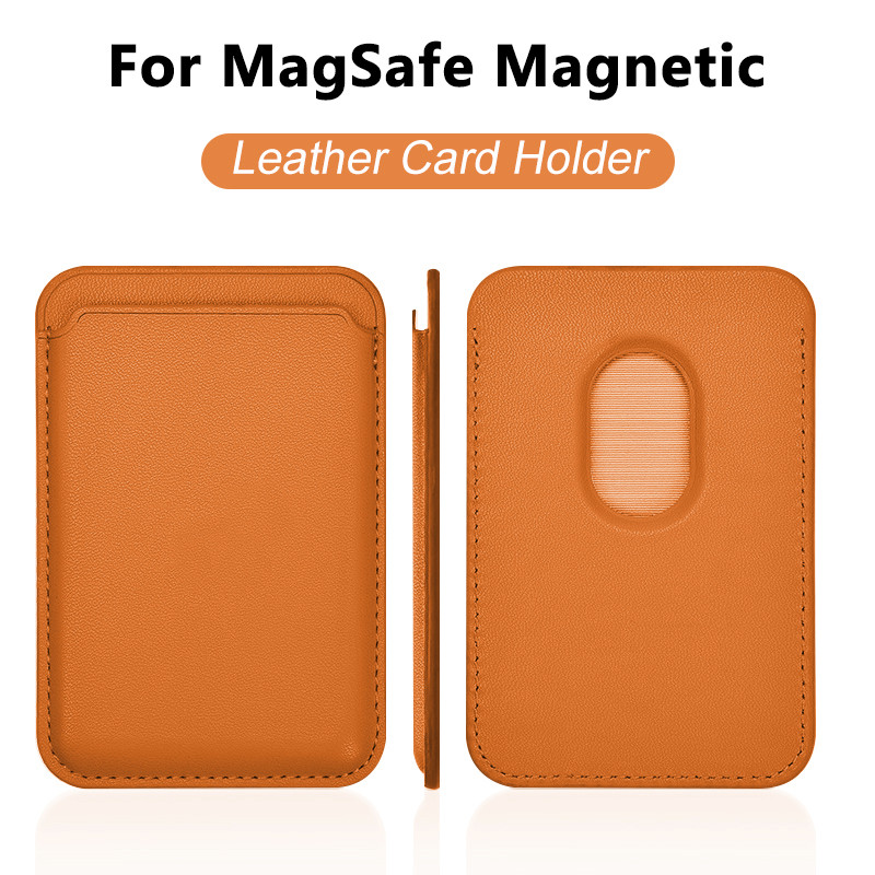 Leather Wallet Card Holder Phone Cover - Leren Kaarthouder Telefoonhoesje voor MagSafe Magnetische