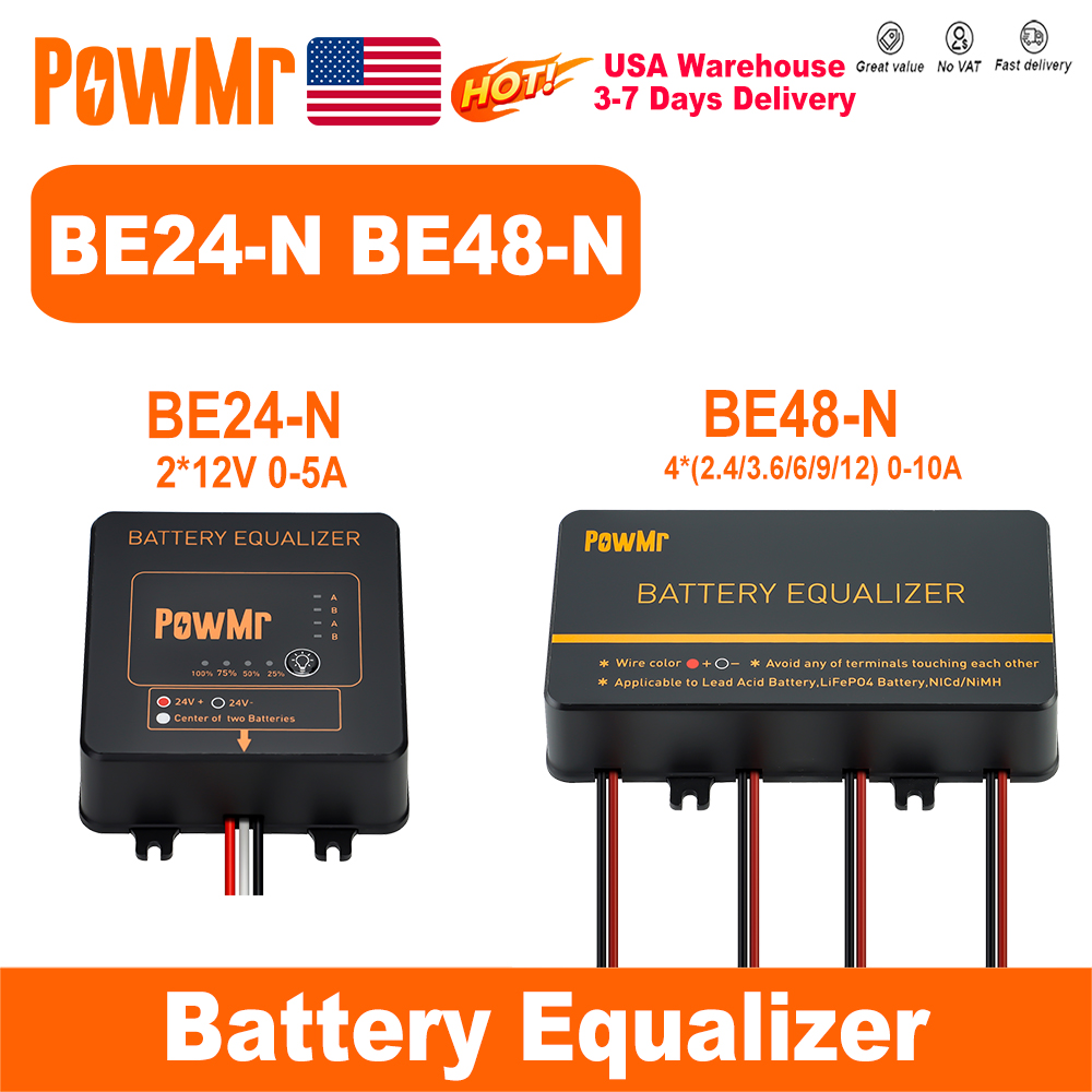 Power Banks - PowMr USA 24V 48V Batterij Equalizer
