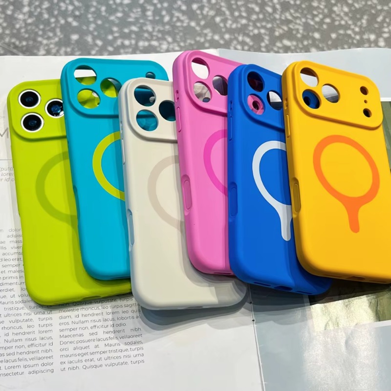 Liquid Silicone Magnetic Phone Case - Vloeibare siliconen magnetische telefoonhoes voor iPhone