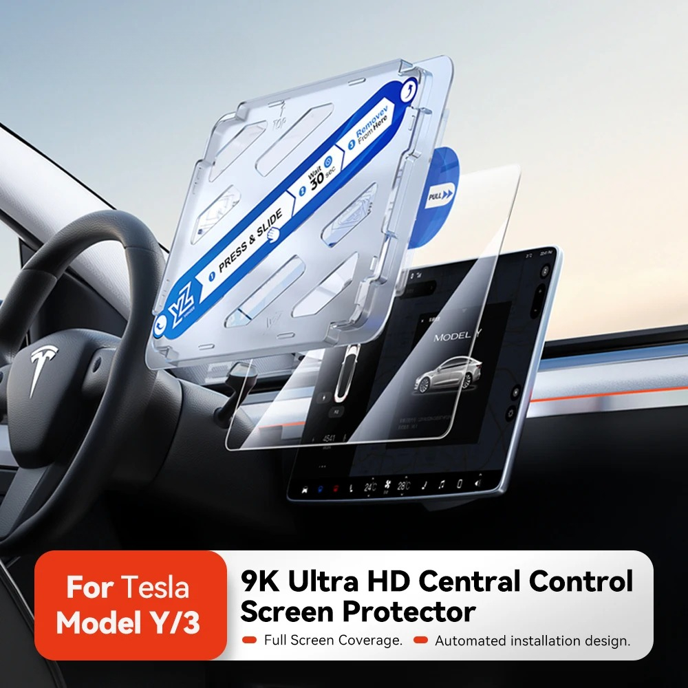 Matte Anti Glare Screen Protector - YZ gehard glazen schermbeschermer voor Tesla