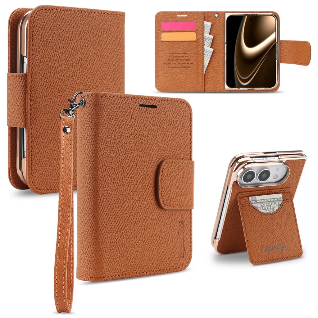 Leather Wallet Card Holder Phone Cover - 2-in-1 telefoonhoesje met afneembare portemonnee en