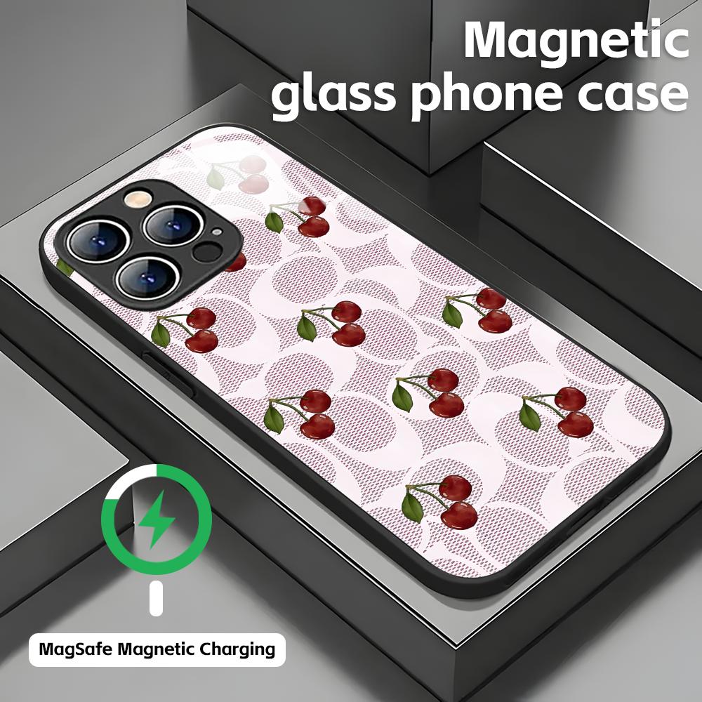 Cherry Luxe Patroon Telefoonho - Screen Protectors recensie en prijs