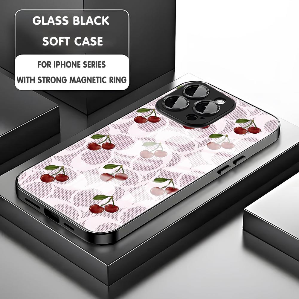 Cherry Luxe Patroon Telefoonho - Screen Protectors recensie en prijs