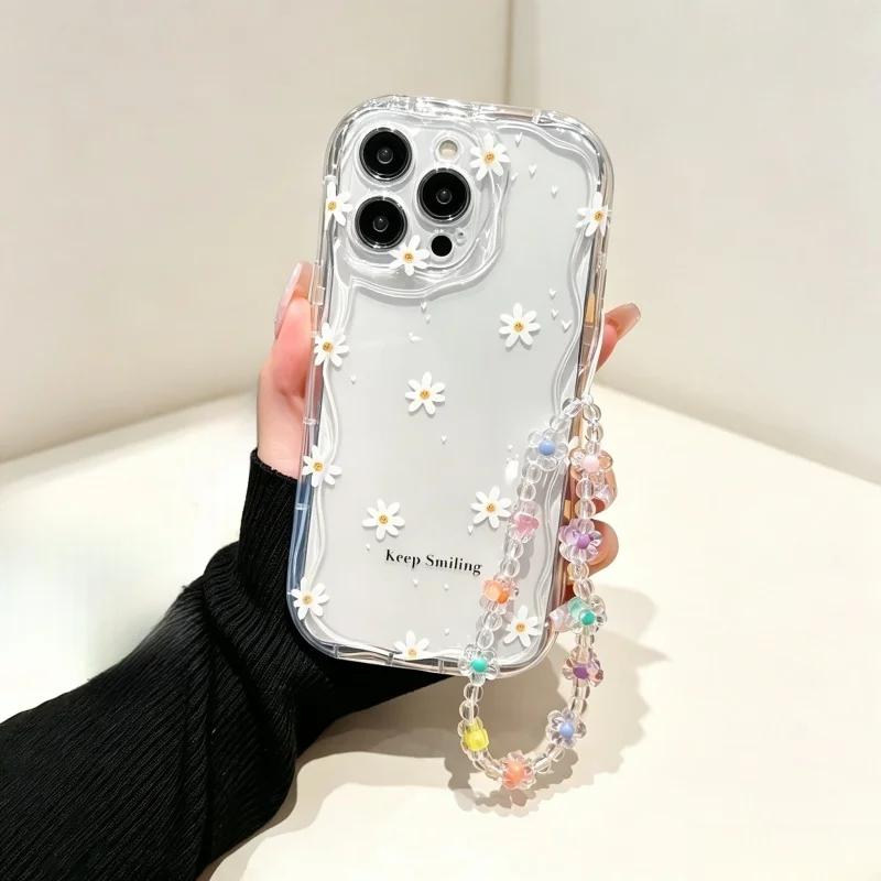 Schattige, bloemvormige polsba - Cute Cartoon Wrist Strap Silicone Case recensie en prijs