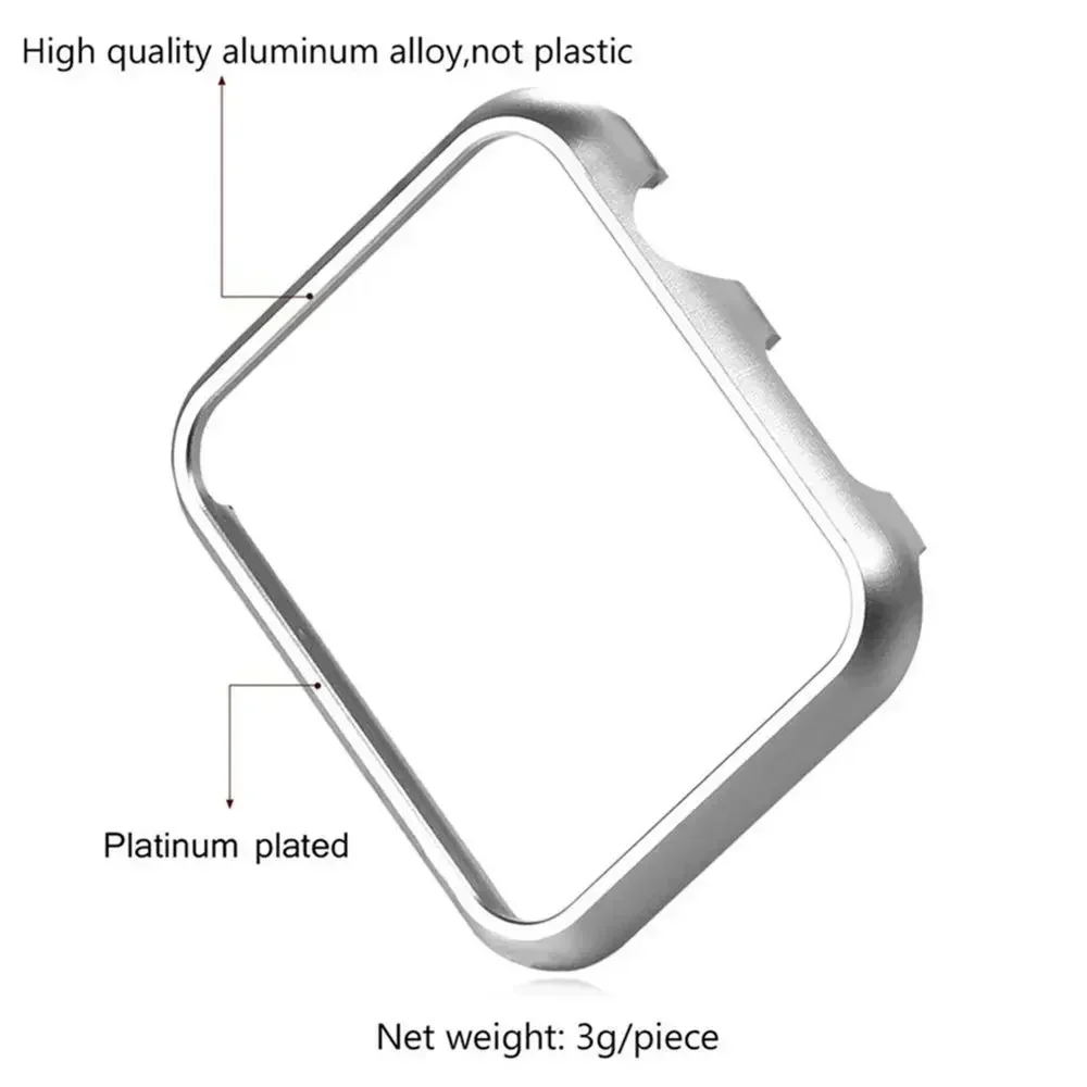 Voor iWatch SE Serie 10 9 8 7  - Metal Bumper Aluminum Frame Case recensie en prijs