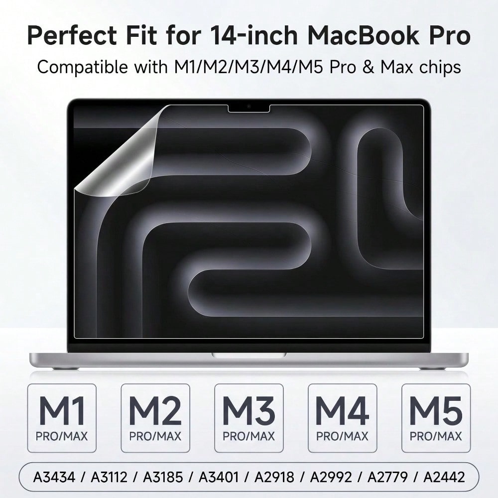 5-pack voor MacBook Pro 14 inc - Matte Anti Glare Screen Protector recensie en prijs