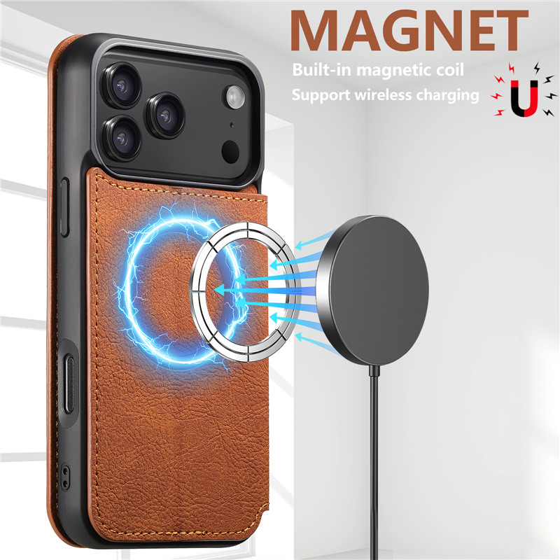 Retro Lederen Portemonnee Flip - Leather Wallet Card Holder Phone Cover recensie en prijs