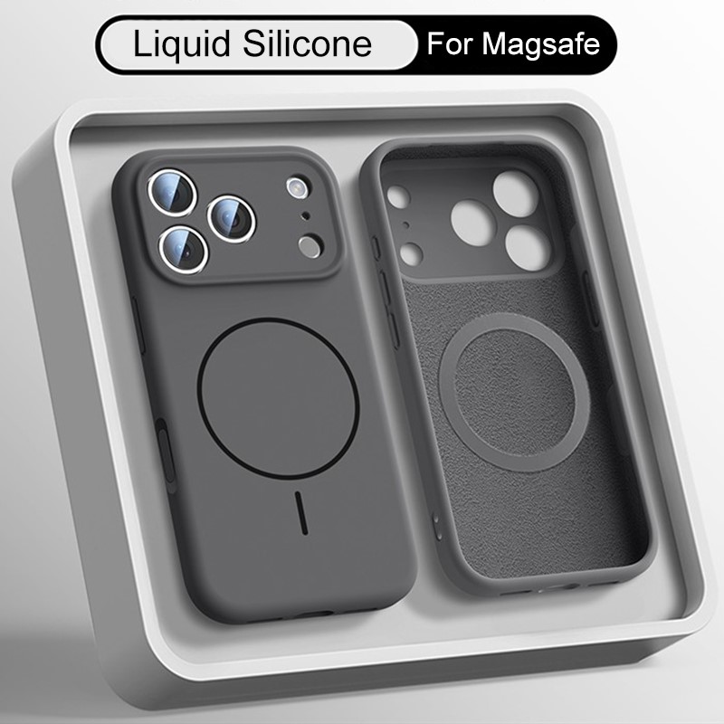 Luxe vloeibare siliconen hoes  - Liquid Silicone Magnetic Phone Case recensie en prijs