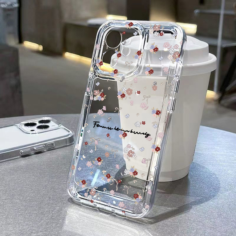 Mini Bloemen Telefoonhoesje vo - Clear Shockproof Bumper Case recensie en prijs