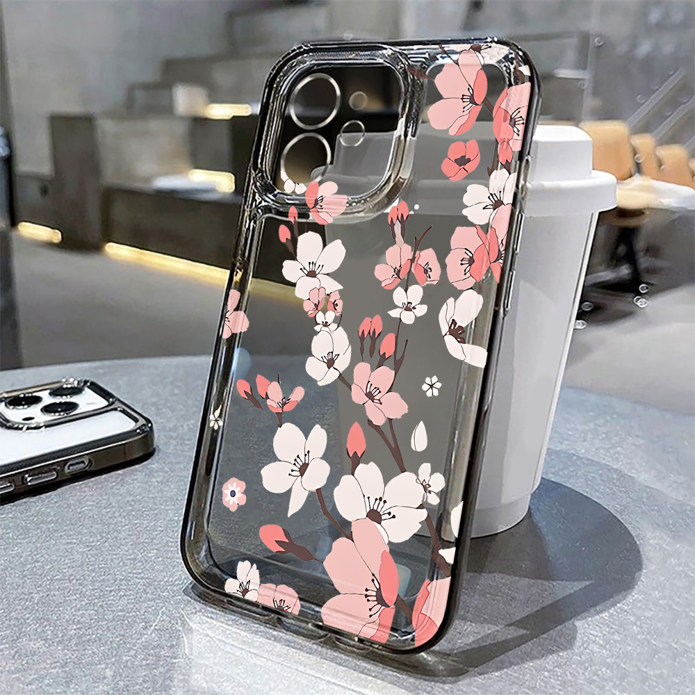 Mini Bloemen Telefoonhoesje vo - Clear Shockproof Bumper Case recensie en prijs