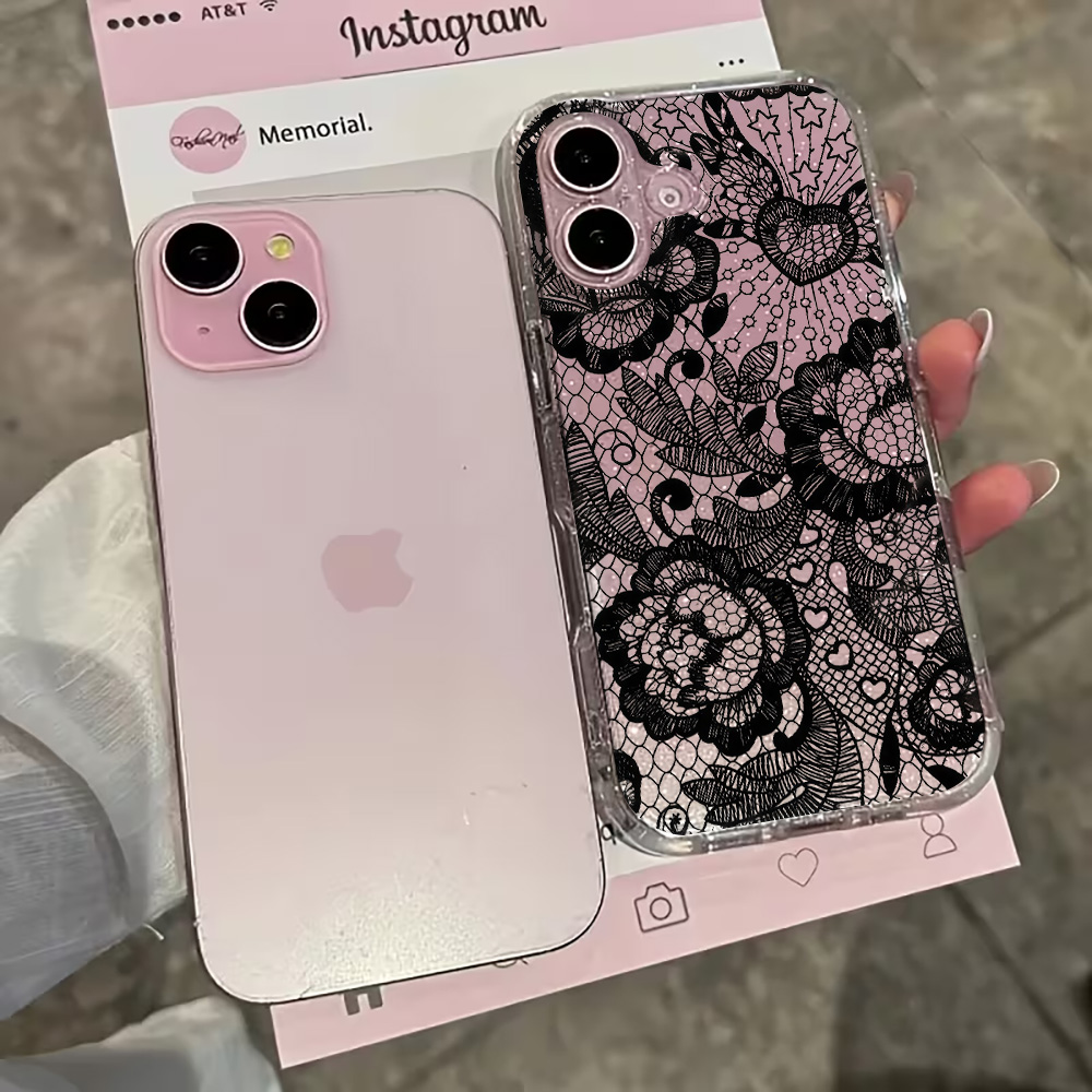 Kant Bloemen INS Transparante  - Clear Shockproof Bumper Case recensie en prijs